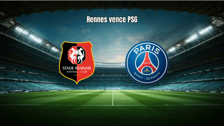 Rennes surpreende PSG por 3 a 1 na Ligue 1 com eficiência ofensiva