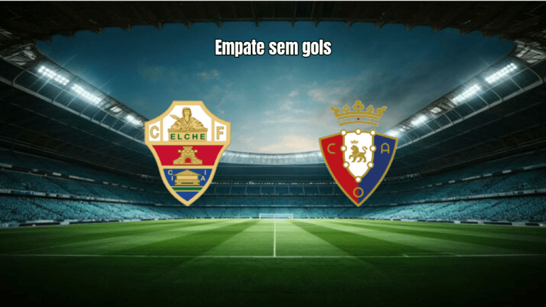 Elche 0-0 Osasuna: Empate sem gols na La Liga com domínio franjiverde