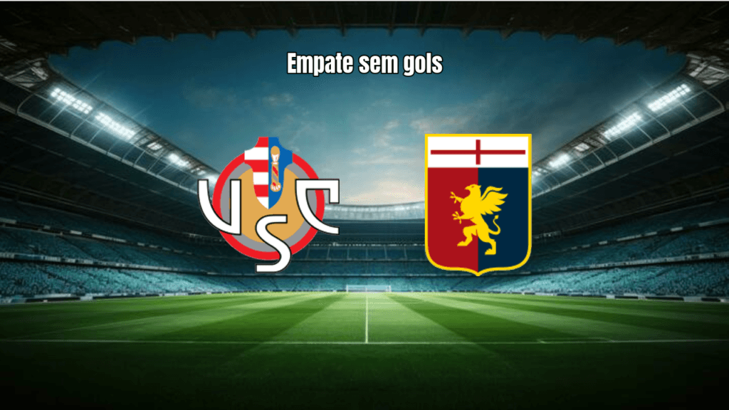 Cremonese e Genoa empatam sem gols na 25ª rodada da Serie A