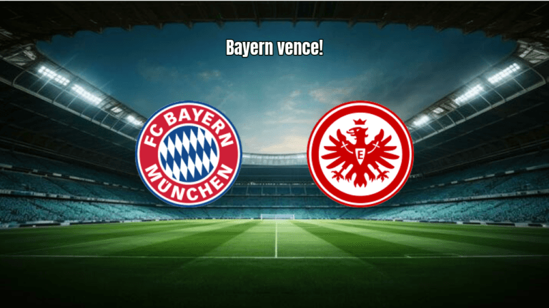 Bayern vence Frankfurt em jogo eletrizante da Bundesliga: 3 a 2
