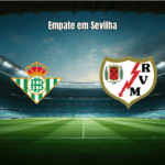 Real Betis e Rayo Vallecano empatam em 1x1 pela La Liga 2025/26
