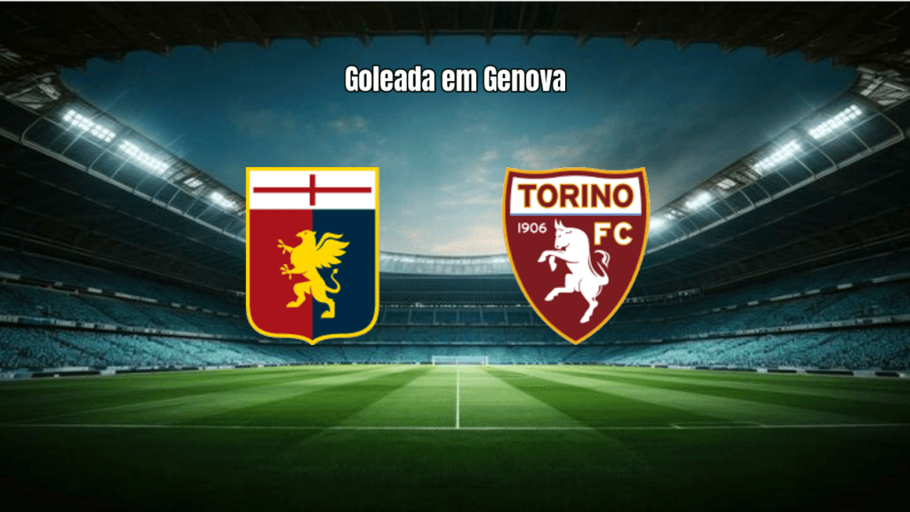 Genoa goleia Torino por 3 a 0 na Serie A com expulsão decisiva