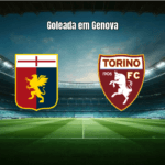 Genoa goleia Torino por 3 a 0 na Serie A com expulsão decisiva