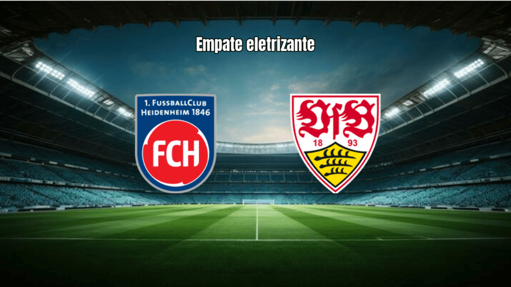 Heidenheim e Stuttgart empatam em 3 a 3 em jogo eletrizante da Bundesliga