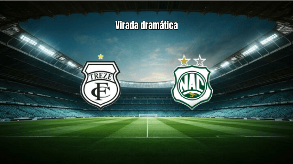 Treze 1x2 Nacional de Patos: Virada dramática no Paraibano 2026