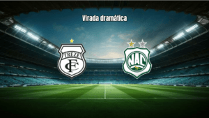 Treze 1x2 Nacional de Patos: Virada dramática no Paraibano 2026