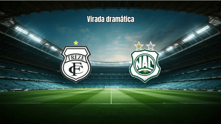 Treze 1x2 Nacional de Patos: Virada dramática no Paraibano 2026
