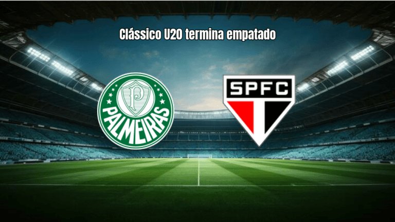 Palmeiras U20 e São Paulo U20 empatam em 3 a 3 em jogo eletrizante