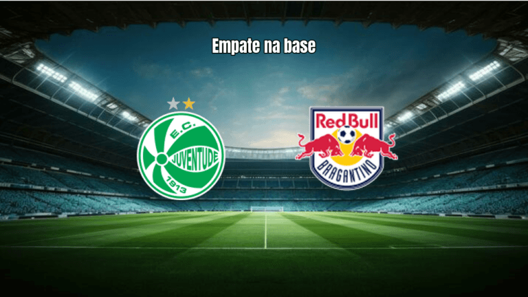 Juventude e Bragantino U20 empatam em 1 a 1 no Brasileirão A