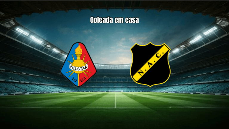 Telstar 3x0 NAC Breda: Ritmeester van de Kamp brilha na Eredivisie