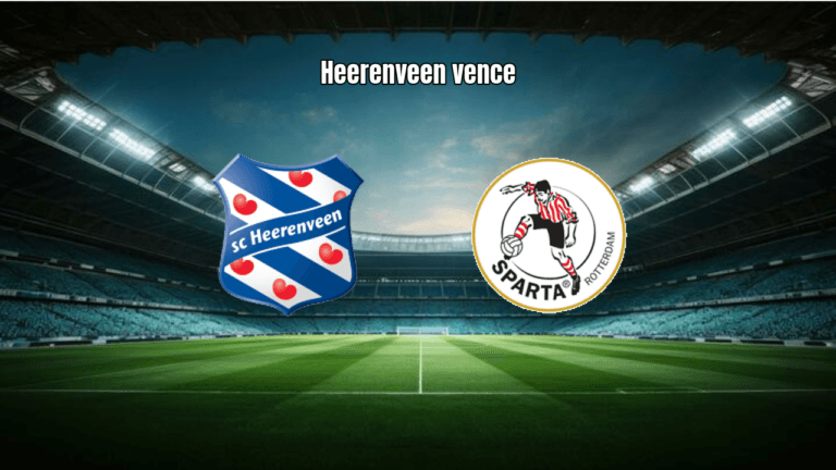 Heerenveen vence Sparta Rotterdam por 2 a 1 na Eredivisie