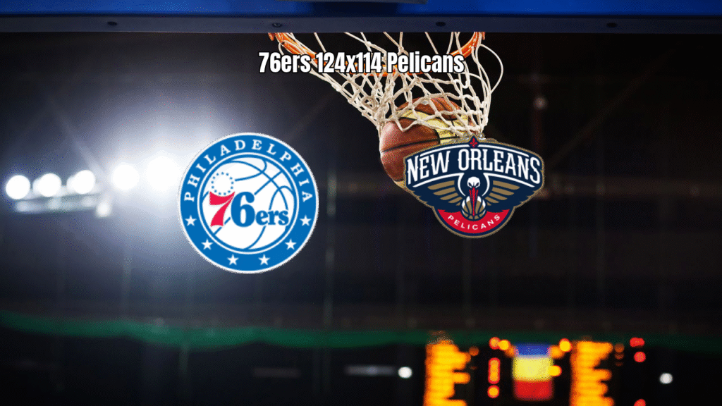 Philadelphia 76ers vencem New Orleans Pelicans por 124 a 114 na NBA