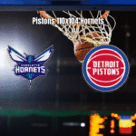 Detroit Pistons vence Charlotte Hornets por 110 a 104 na NBA