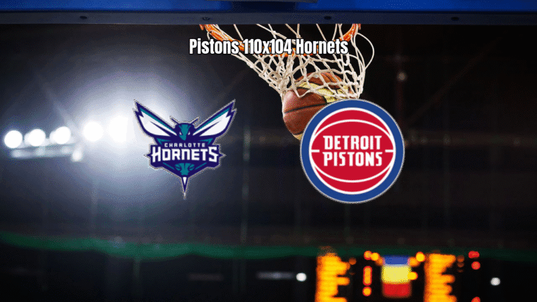 Detroit Pistons vence Charlotte Hornets por 110 a 104 na NBA