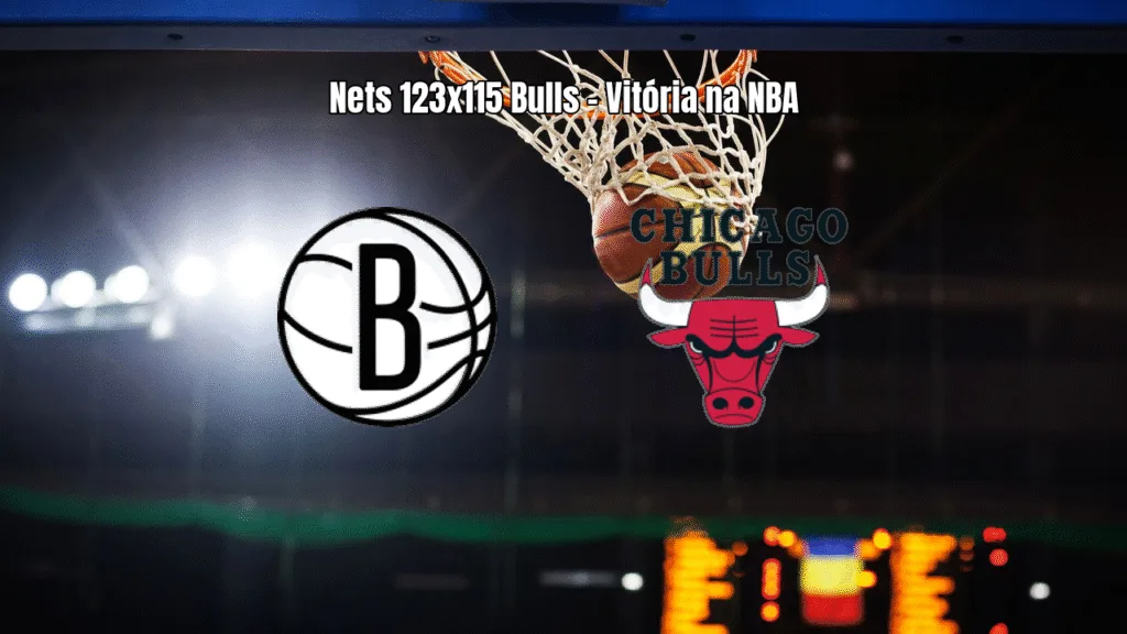 Brooklyn Nets vence Chicago Bulls por 123 a 115 na NBA