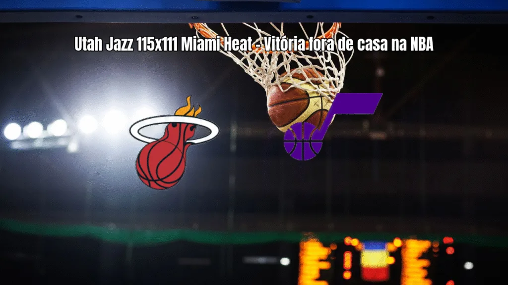 Utah Jazz vence Miami Heat em jogo eletrizante da NBA por 115 a 111