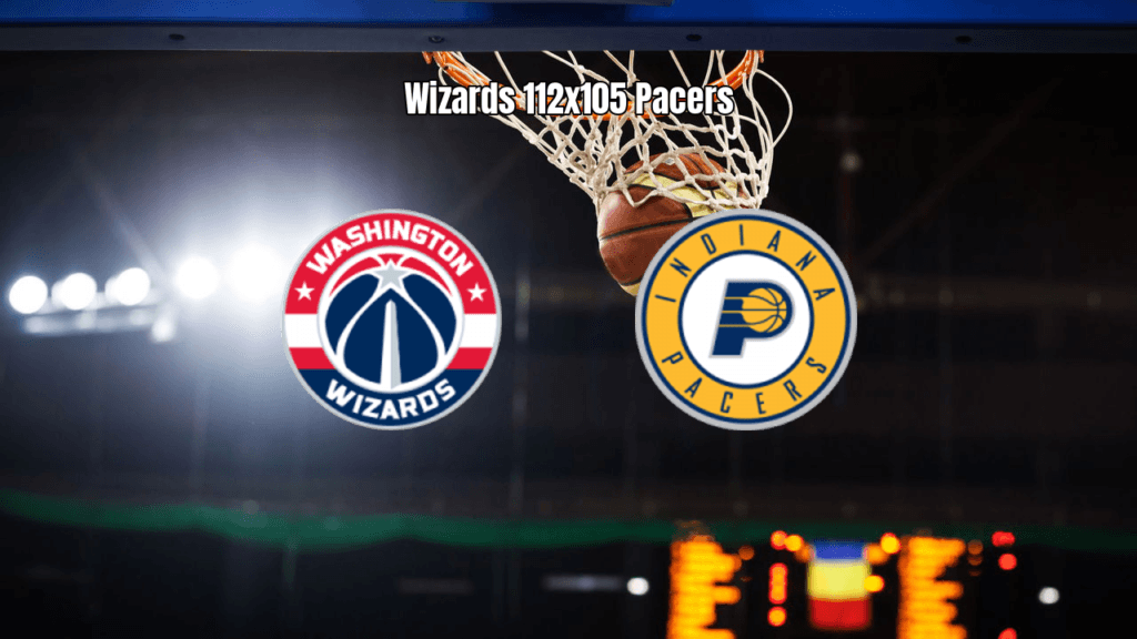 Washington Wizards vence Indiana Pacers por 112 a 105 na NBA