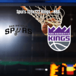 San Antonio Spurs vence Sacramento Kings por 139 a 122 na NBA