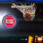 San Antonio Spurs vence Detroit Pistons por 114 a 103 na NBA