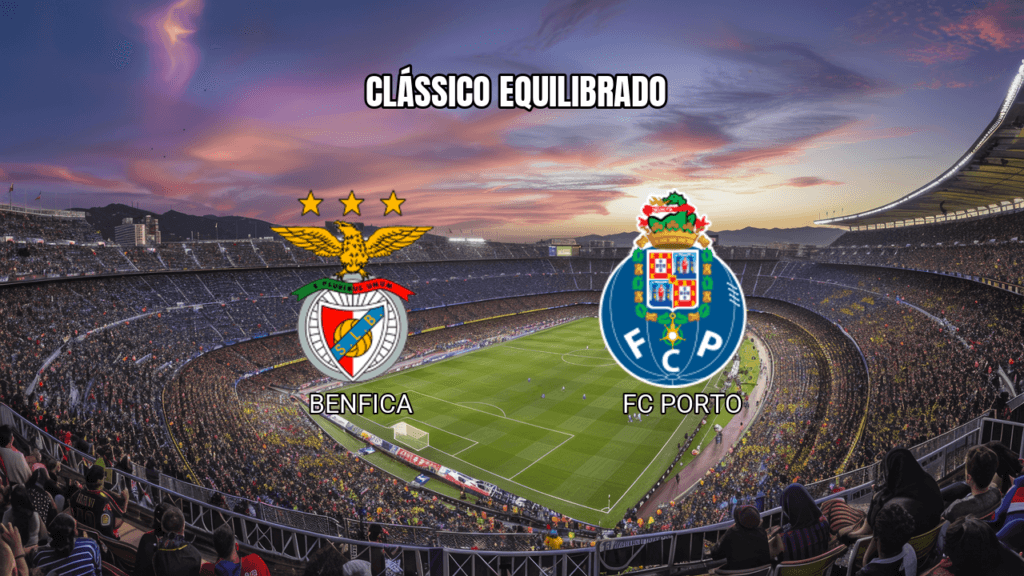 Palpite Benfica x FC Porto: Clássico equilibrado com favoritismo para o Dragão em 08/03/2026