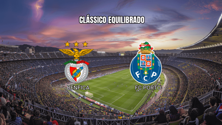 Palpite Benfica x FC Porto: Clássico equilibrado com favoritismo para o Dragão em 08/03/2026