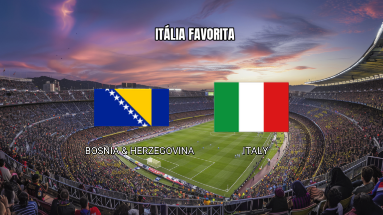 Palpite para Bósnia e Herzegovina x Itália na Eliminatória da Copa - 31/03/2026