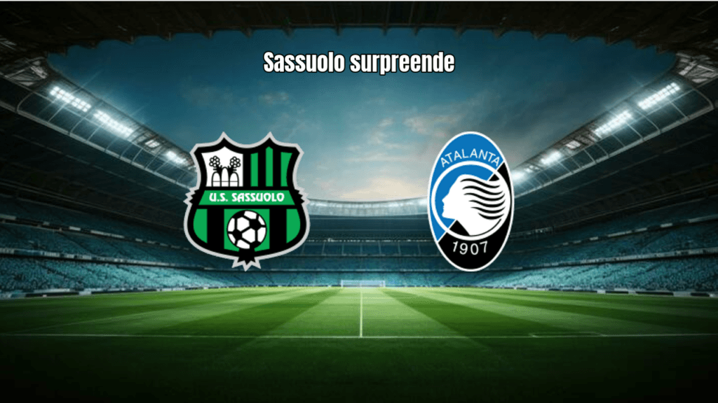 Sassuolo vence Atalanta por 2 a 1 na Serie A com um a menos