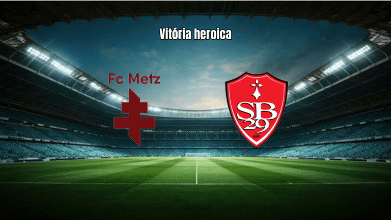 Brest vence Metz com 10 jogadores e sobe na Ligue 1