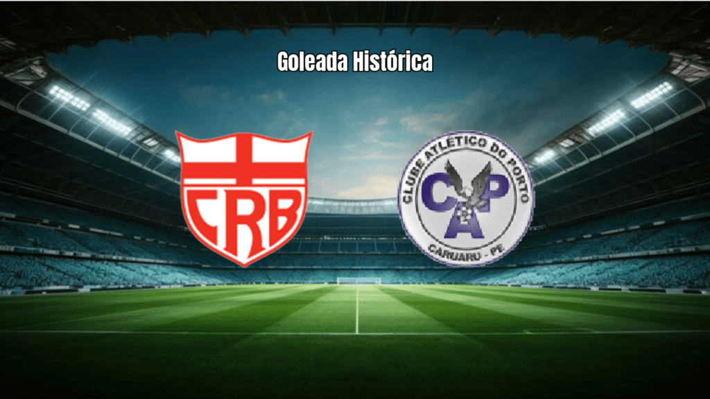 CRB 6x0 Porto BA: Goleada Histórica na Copa do Brasil 2026
