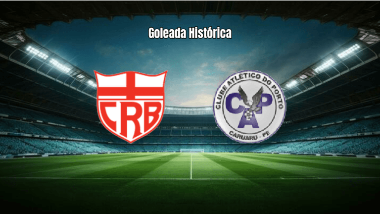 CRB 6x0 Porto BA: Goleada Histórica na Copa do Brasil 2026