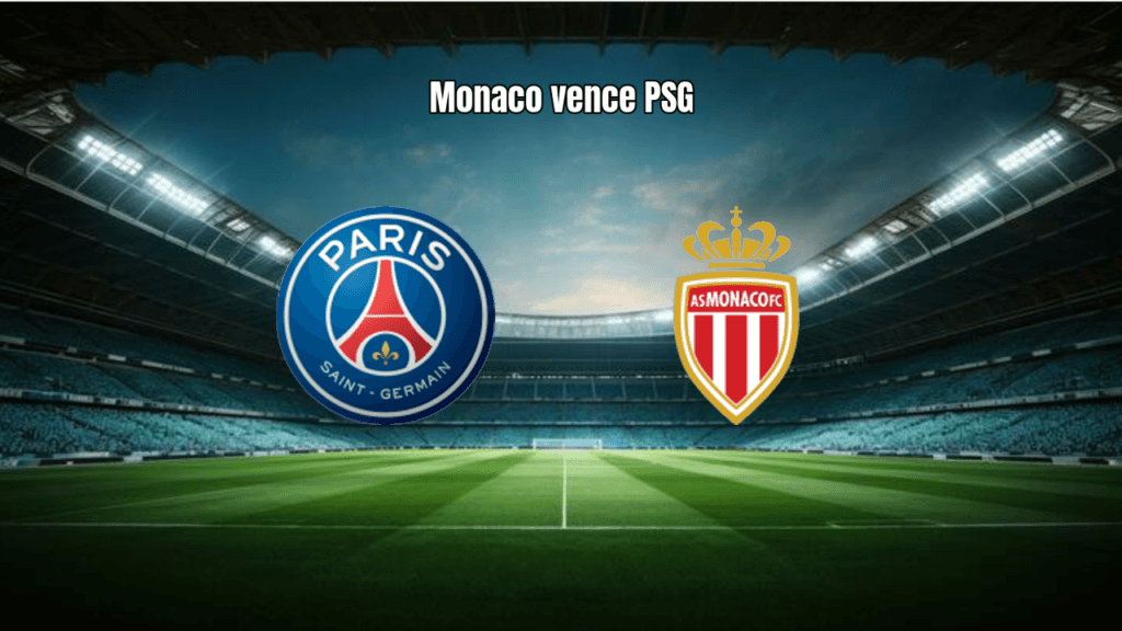 Monaco surpreende e vence PSG por 3 a 1 no Parc des Princes