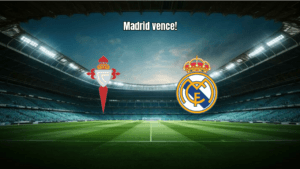 Real Madrid vence Celta Vigo com gol no fim e segue na liderança