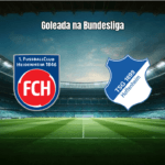 Hoffenheim vence Heidenheim por 4 a 2 em jogo de gols na Bundesliga