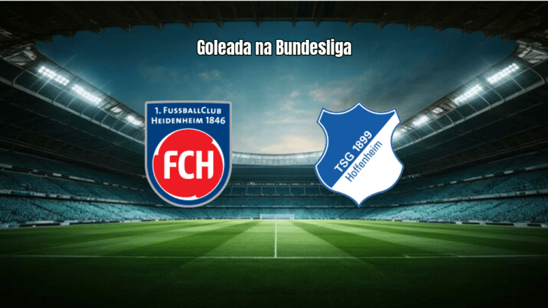 Hoffenheim vence Heidenheim por 4 a 2 em jogo de gols na Bundesliga