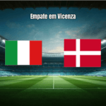 Itália e Dinamarca empatam em jogo agitado pelas Eliminatórias