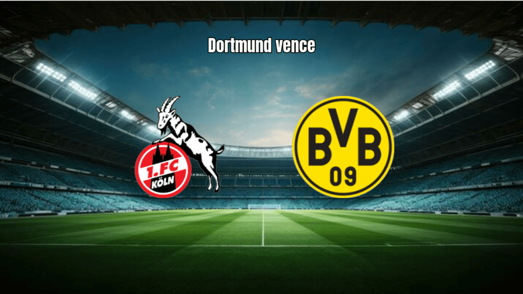 Borussia Dortmund vence o Köln por 2 a 1 na Bundesliga