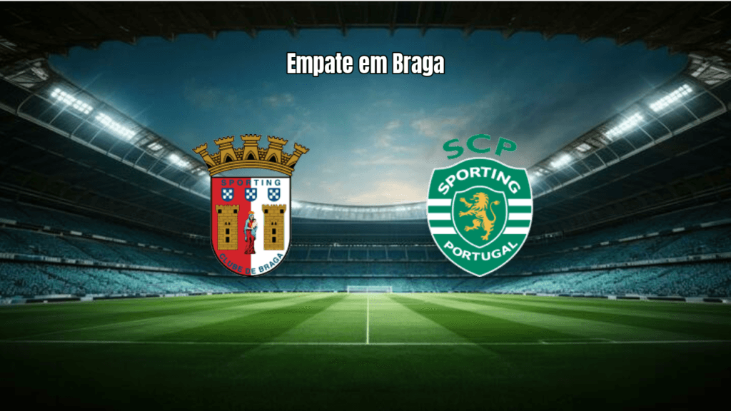 Braga e Sporting empatam em 2 a 2 em jogo eletrizante da Primeira Liga