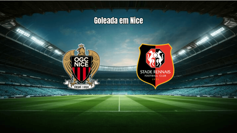 Rennes Aplaca Nice por 4 a 0 na Ligue 1 com Show de Lepaul