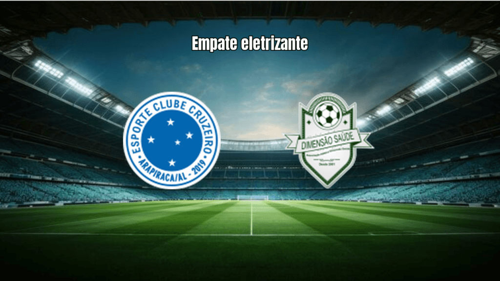 Cruzeiro Arapiraca e Dimensão Saúde empatam em 3 a 3 na Copa Alagoas