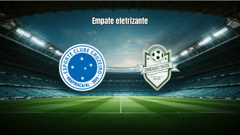 Cruzeiro Arapiraca e Dimensão Saúde empatam em 3 a 3 na Copa Alagoas