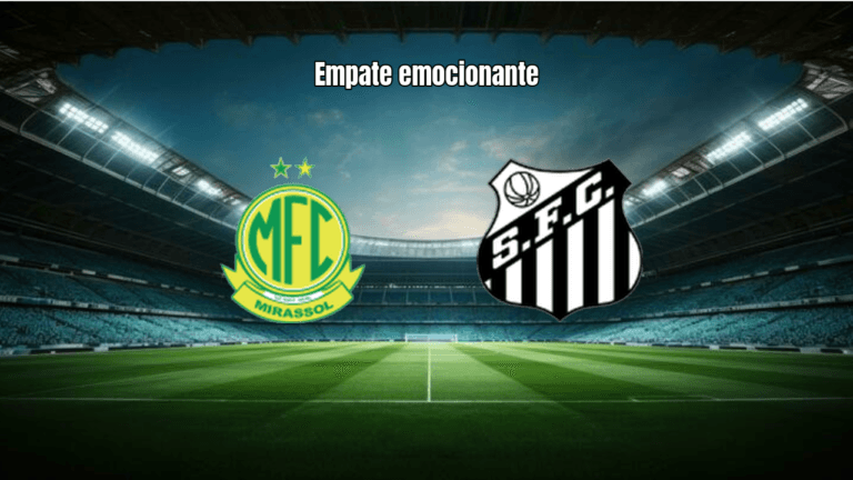 Mirassol 2-2 Santos: Gabigol brilha no fim, mas Peixe só empata