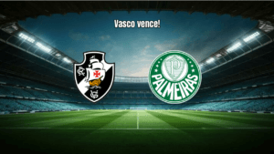 Vasco vira sobre o Palmeiras e vence por 2 a 1 no Brasileirão