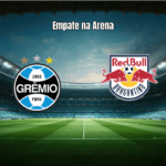 Grêmio e RB Bragantino empatam em 1 a 1 na Arena