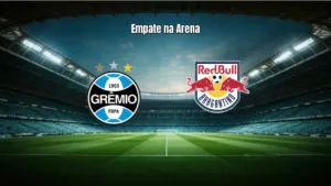 Grêmio e RB Bragantino empatam em 1 a 1 na Arena