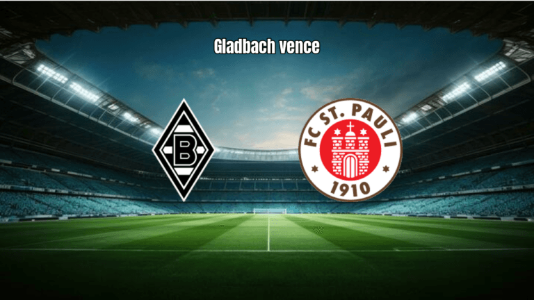 Borussia Mönchengladbach vence FC St. Pauli por 2x0 na Bundesliga