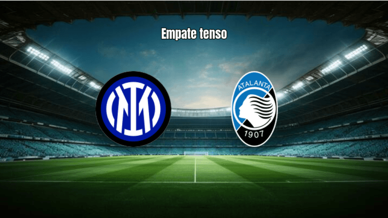 Inter e Atalanta empatam em 1x1 na Serie A italiana