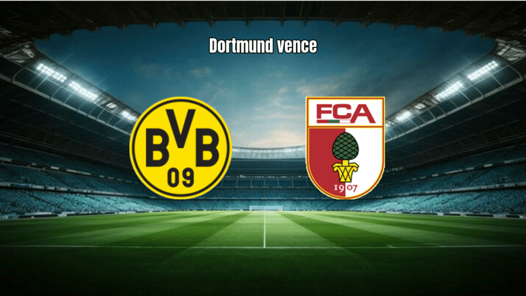Dortmund vence Augsburg por 2-0 e segue firme na Bundesliga