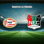 NEC Nijmegen surpreende PSV Eindhoven em jogo eletrizante da Eredivisie
