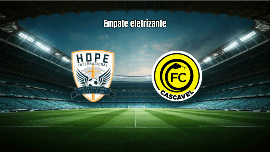 Hope Internacional U20 e Cascavel U20 empatam em 2-2 no Paranaense