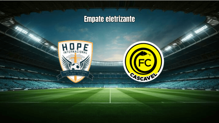 Hope Internacional U20 e Cascavel U20 empatam em 2-2 no Paranaense